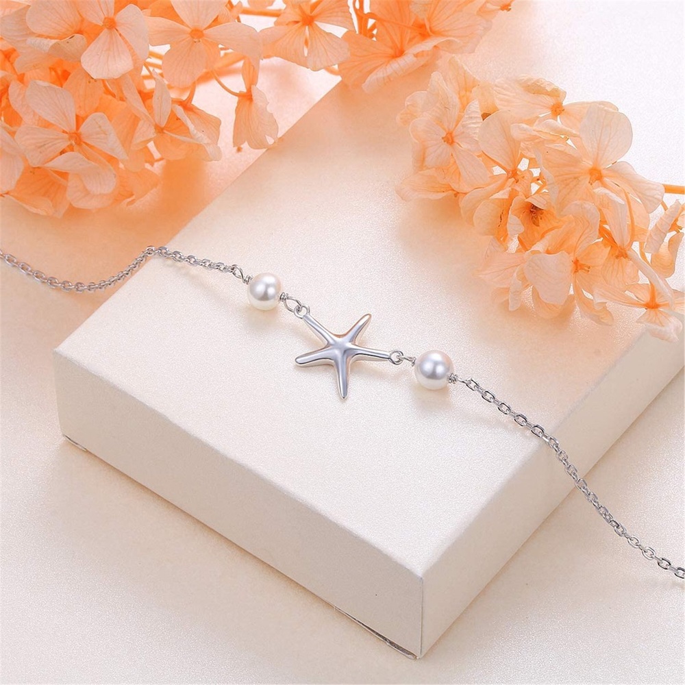 Cross Infinity Anklet for Women Sterling Silver